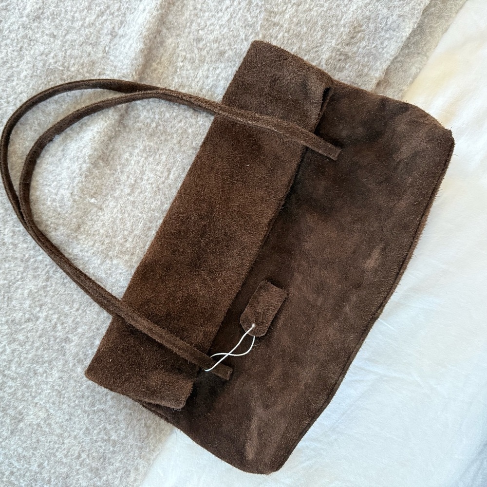 Suede Leather Hobo Shoulder bag